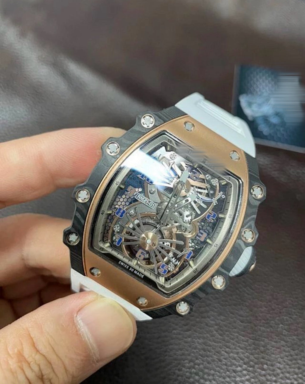 Richar Milly RM 21-01 White Rosegold Watch