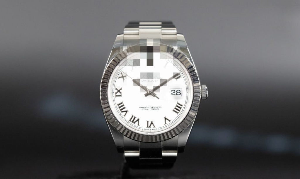 Polex Jatedust Oyster White Dial Roman Numerals Watch