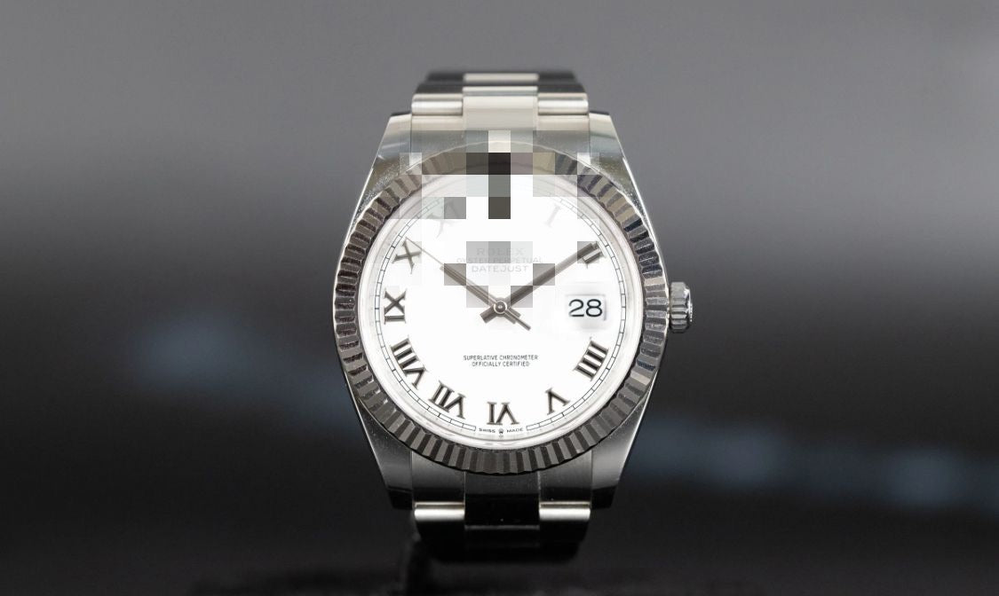 Polex Jatedust Oyster White Dial Roman Numerals Watch