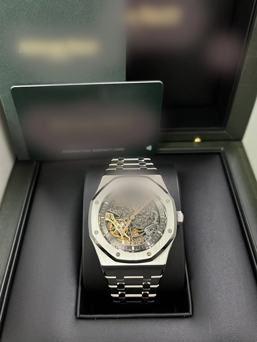 Aidemars Puguet Royale Oak Silver Skeleton Dial Watch
