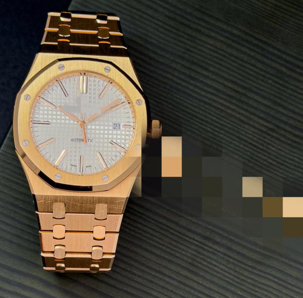 Aidemars Puguet Royale Öak Gold White Dial Watch