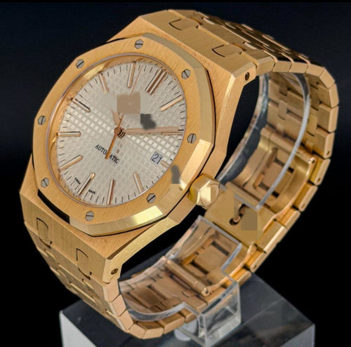 Aidemars Puguet Royale Öak Gold White Dial Watch