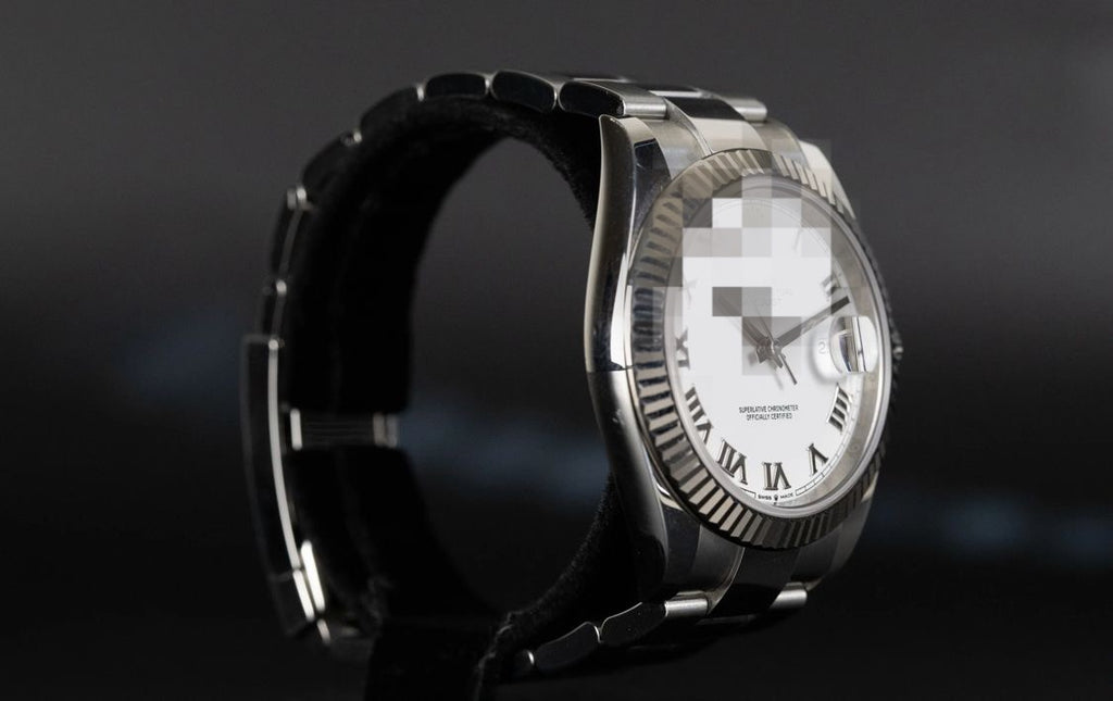 Polex Jatedust Oyster White Dial Roman Numerals Watch
