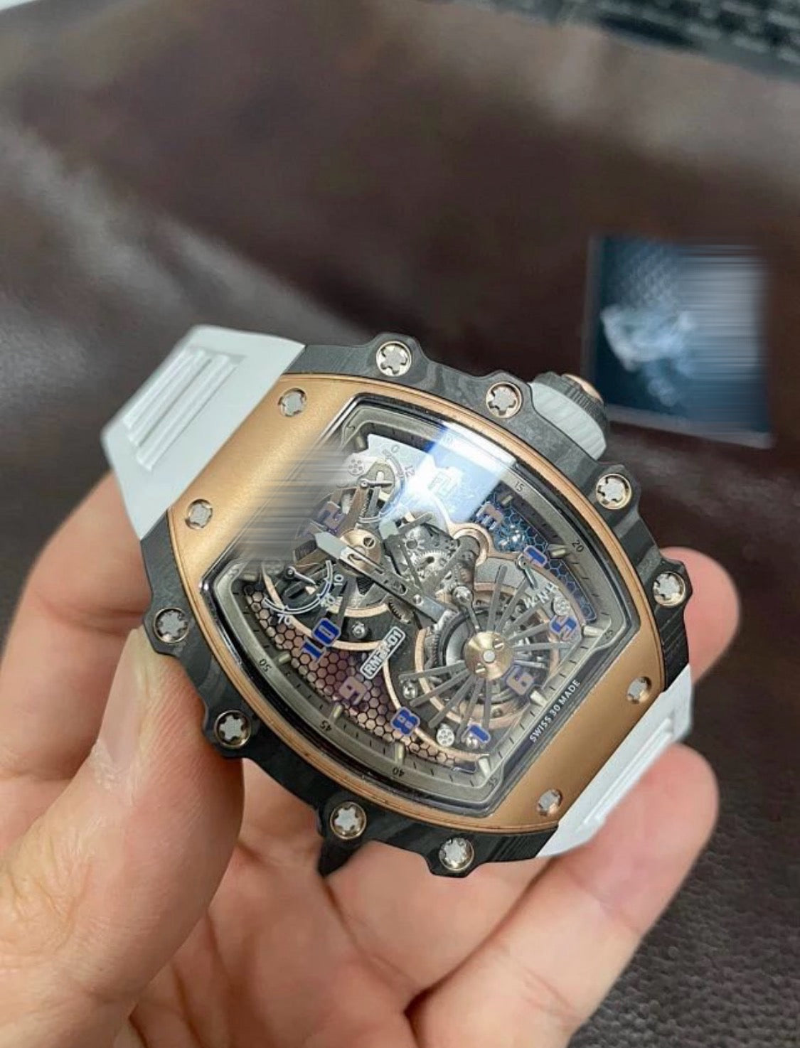 Richar Milly RM 21-01 White Rosegold Watch
