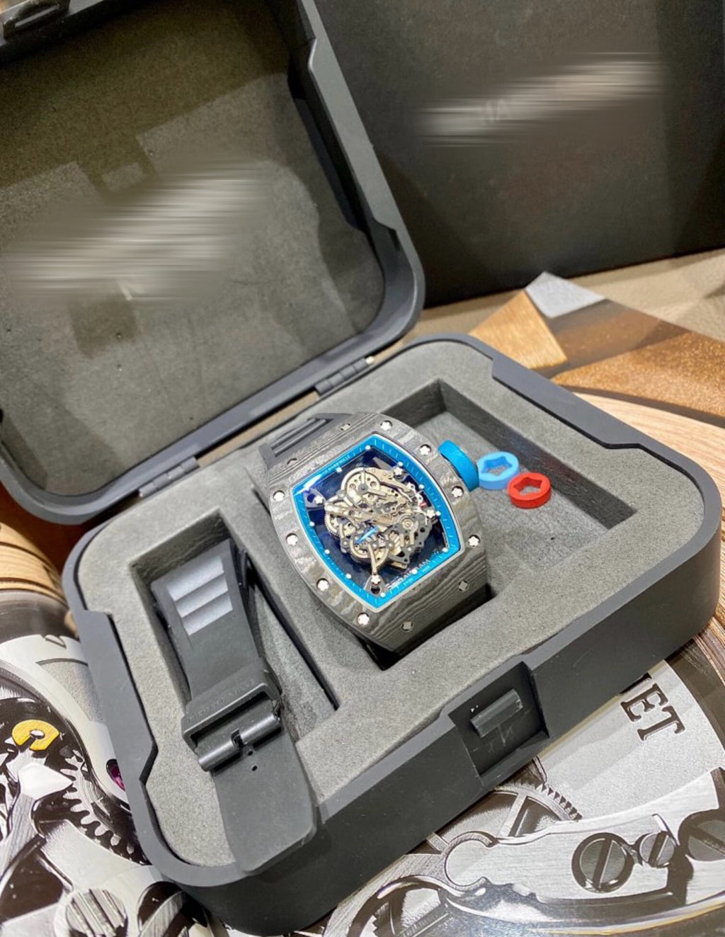 Richard Mille RM-055 Black and Blue Watch