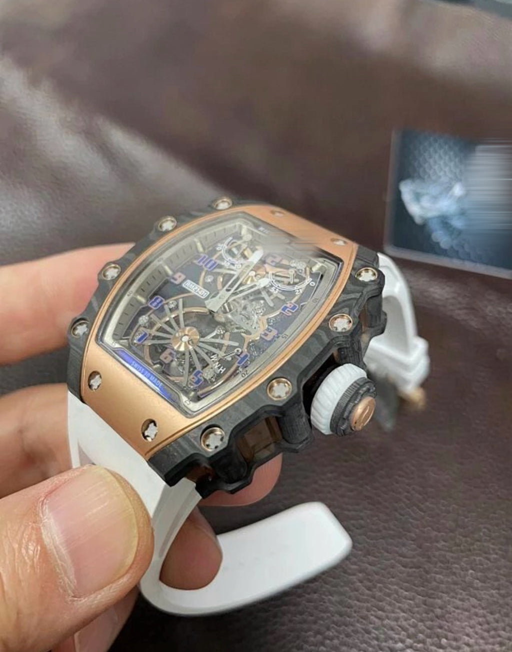 Richar Milly RM 21-01 White Rosegold Watch