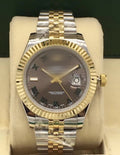 Polex Silver Gold Two-Tone Wimbledon Jubilee Bracelet Watch