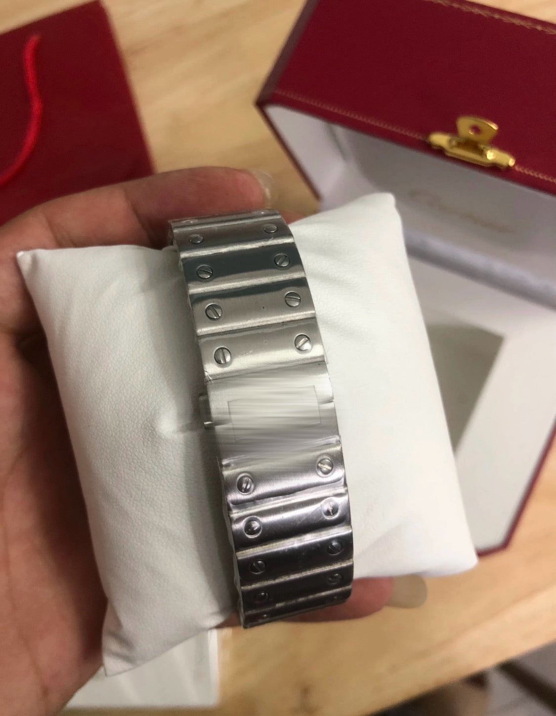Cardier Santos Silver Watch
