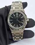 Aidemars Puguet Royale Öak Silver Black Dial Watch