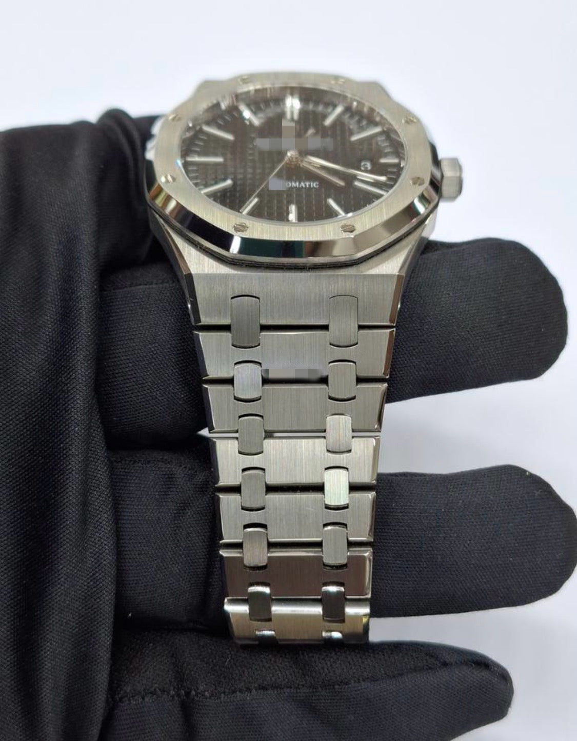 Aidemars Puguet Royale Öak Silver Black Dial Watch