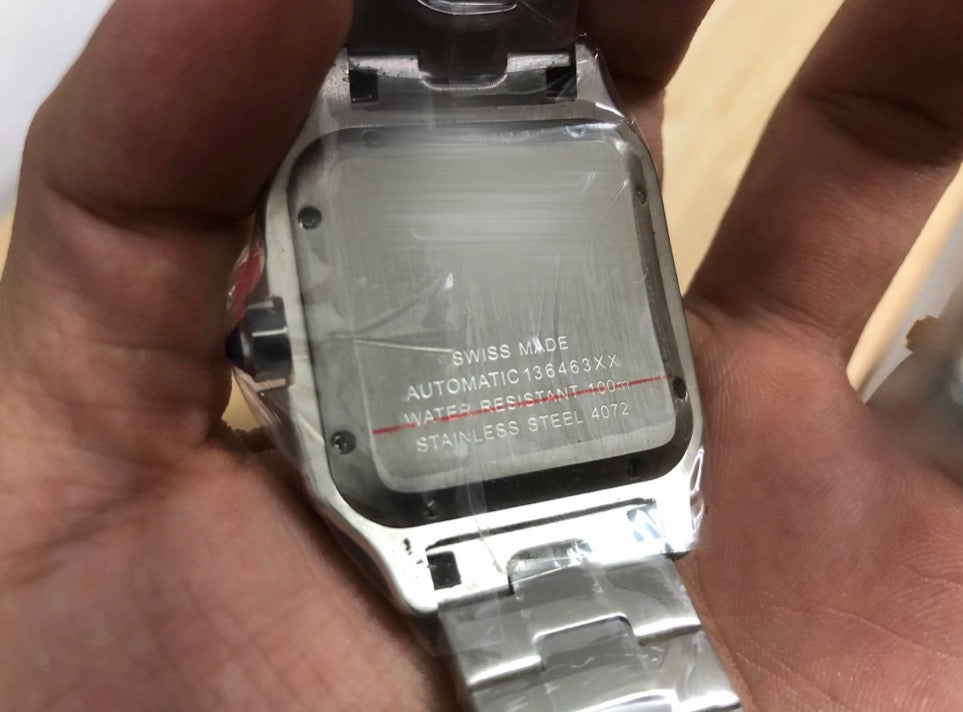 Cardier Santos Silver Watch