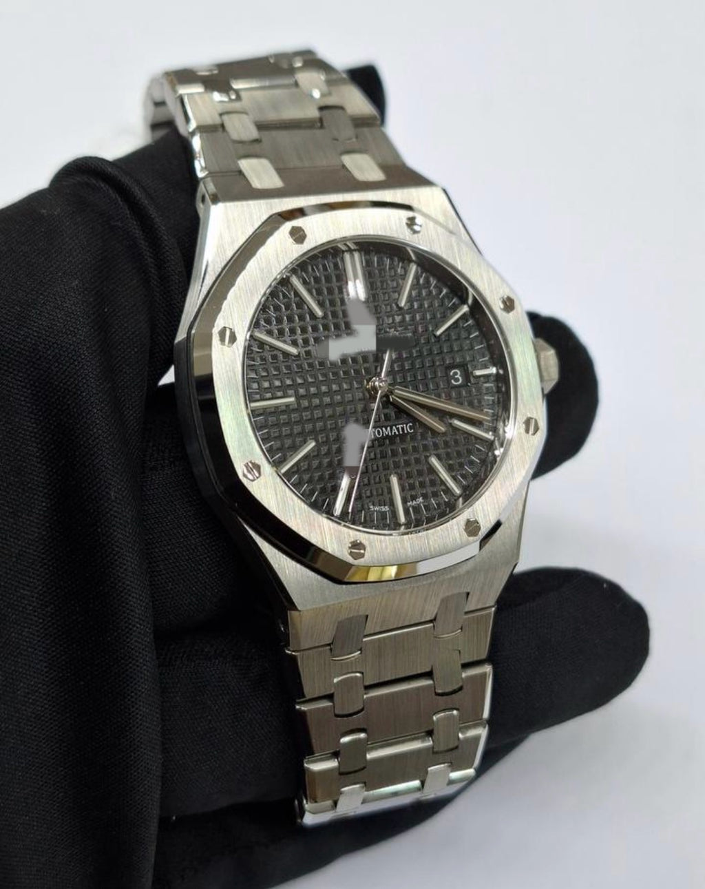 Aidemars Puguet Royale Öak Silver Black Dial Watch