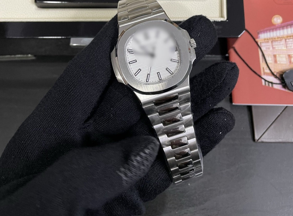 Ratek Rillipe Nautilus Silver White Dial Watch